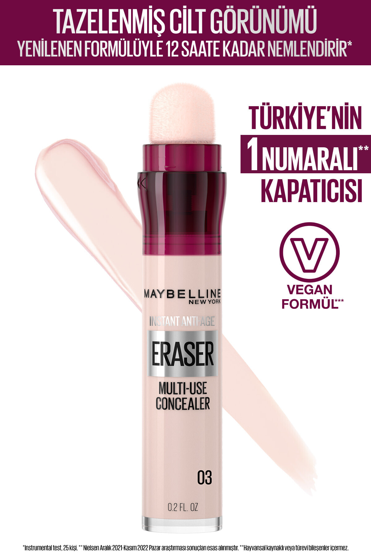 MAYBELLİNE NEW YORK KAPATICI - INSTANT AGE ERASER 03 FAİR-