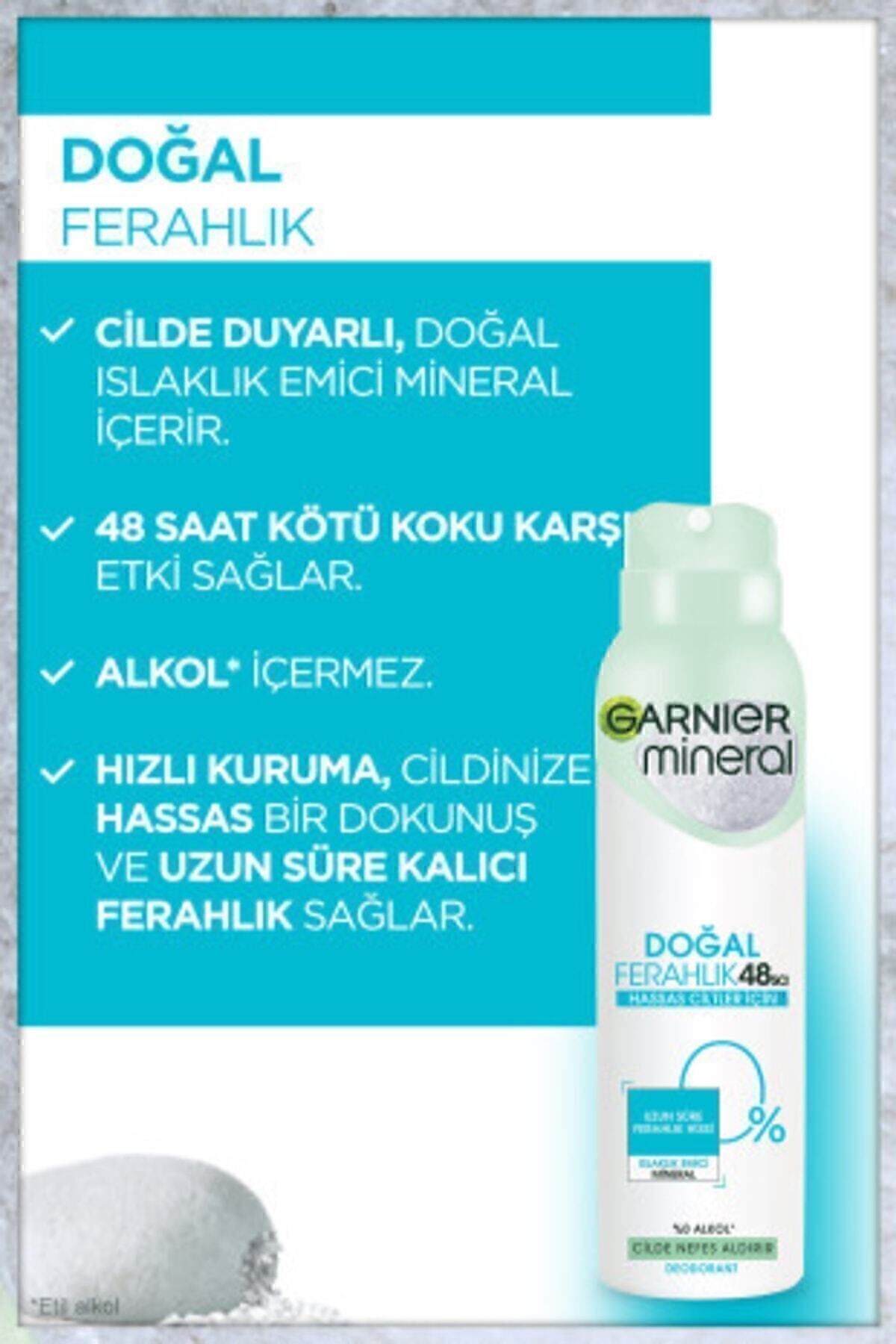 GARNİER ANTİ - PERSPİRANT SPREY DEODORANT - DOĞAL-