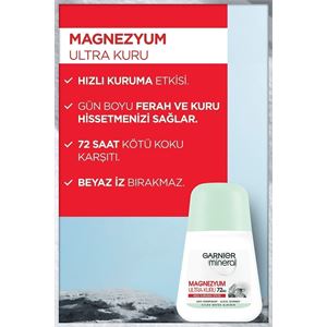 GARNİER MİNERAL MAGNEZYUM ULTRA KURU ROLL-ON DEODO-