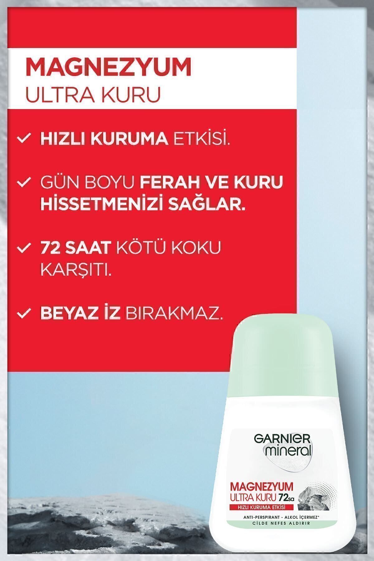 GARNİER MİNERAL MAGNEZYUM ULTRA KURU ROLL-ON DEODO-
