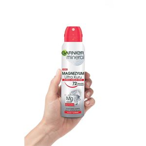 GARNİER MİNERAL MAGNEZYUM ULTRA KURU SPREY DEODORA-