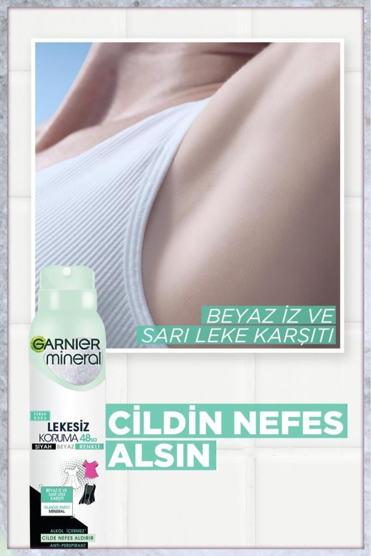 GARNİER ANTİ - PERSPİRANT SPREY DEODORANT - LEKESİ-