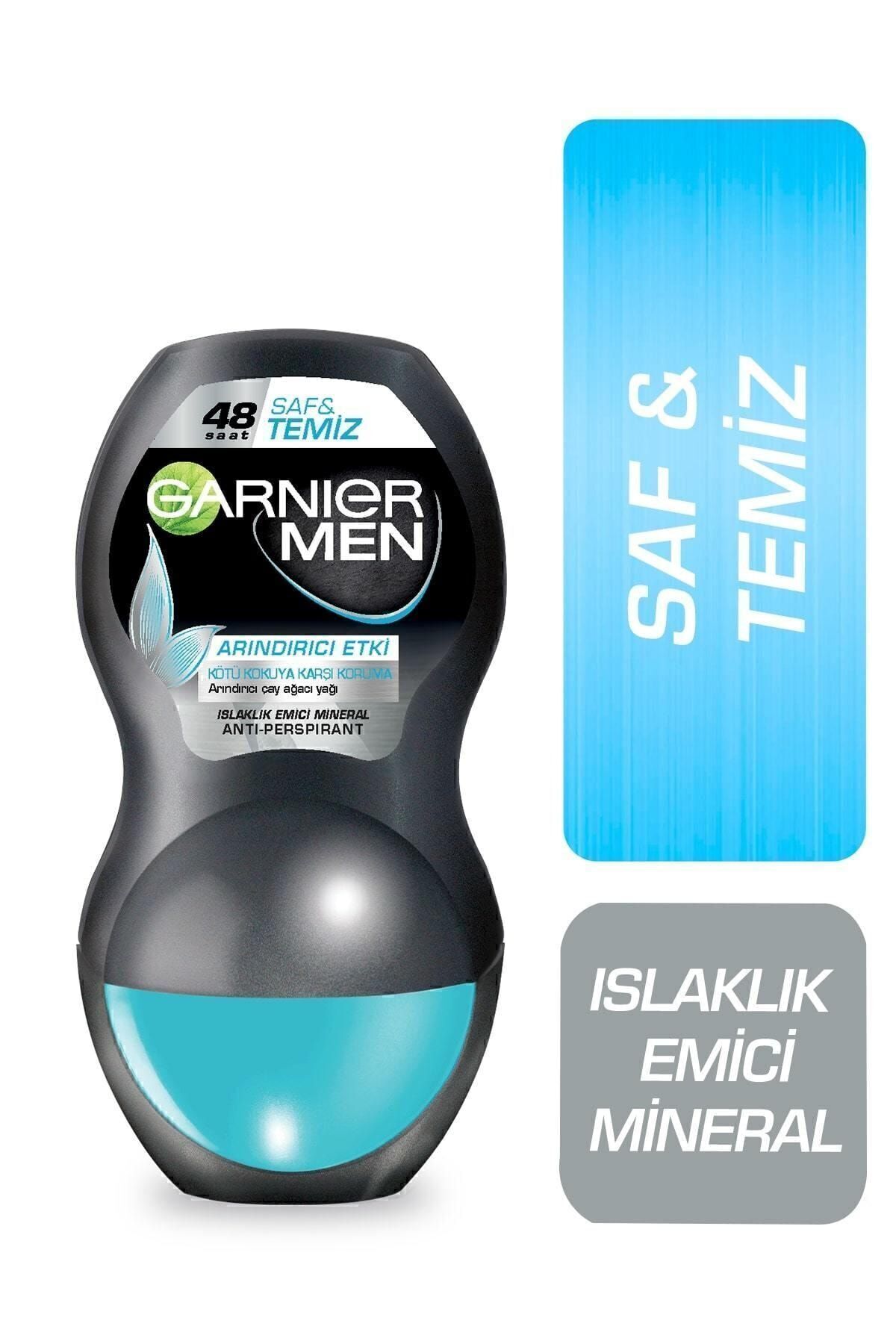 GARNİER MEN 48 SAAT SAF & TEMİZ ROLL-ON 50 ML-