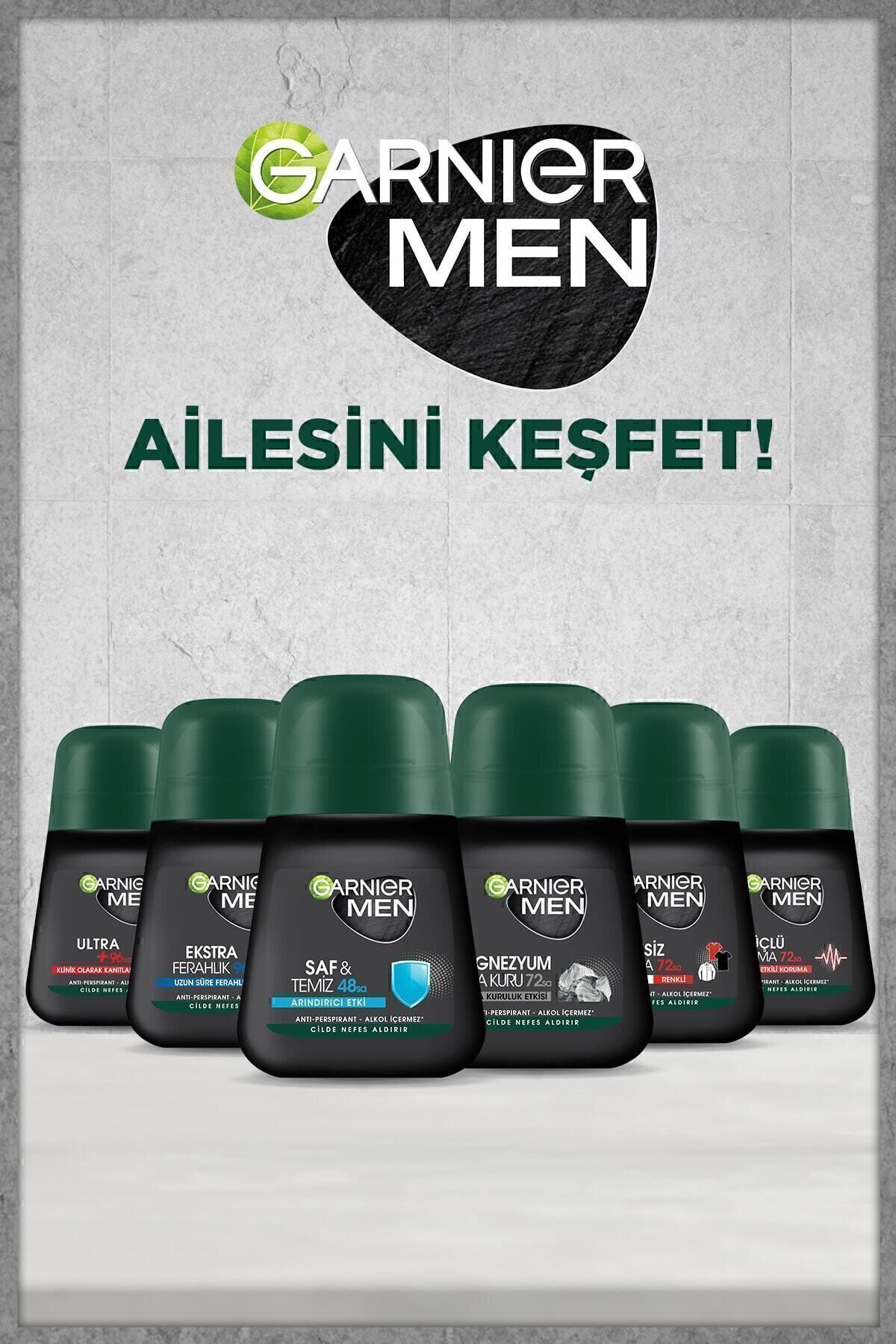 GARNİER MEN LEKESİZ KORUMA ROLL ON DEODORANT 50 ML-