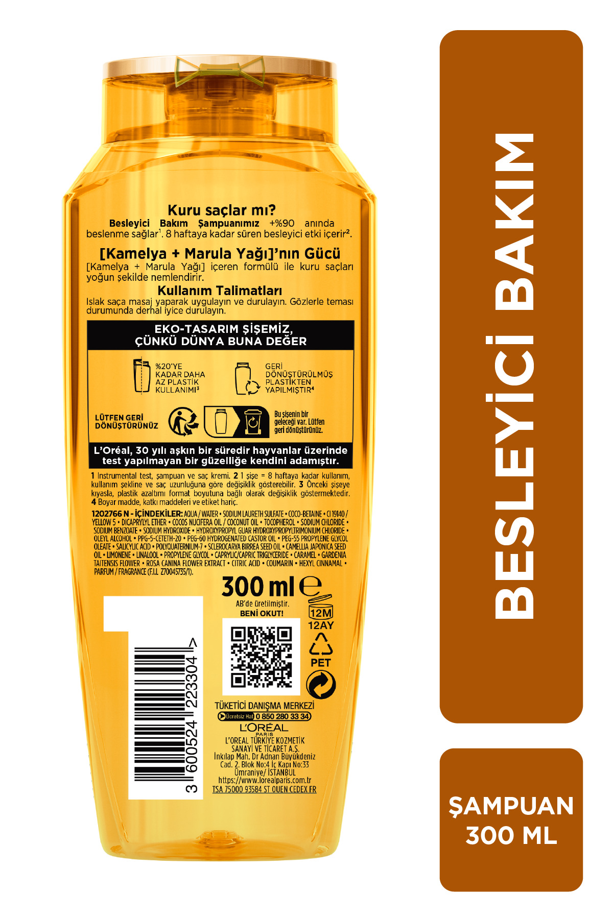 Elseve Mucizevi Yağ Besleyici Bakım Şampuanı 300 ml-