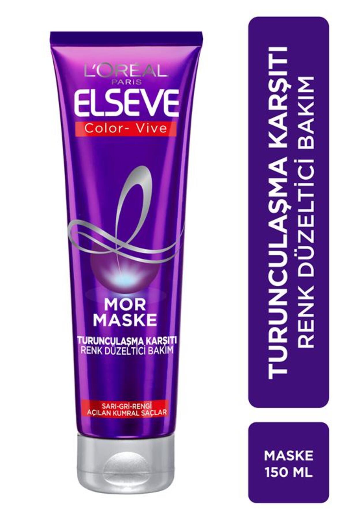 ELSEVE COLOR-VİVE PURPLE MASKE SİLVER MOR MASKE 150 ML-