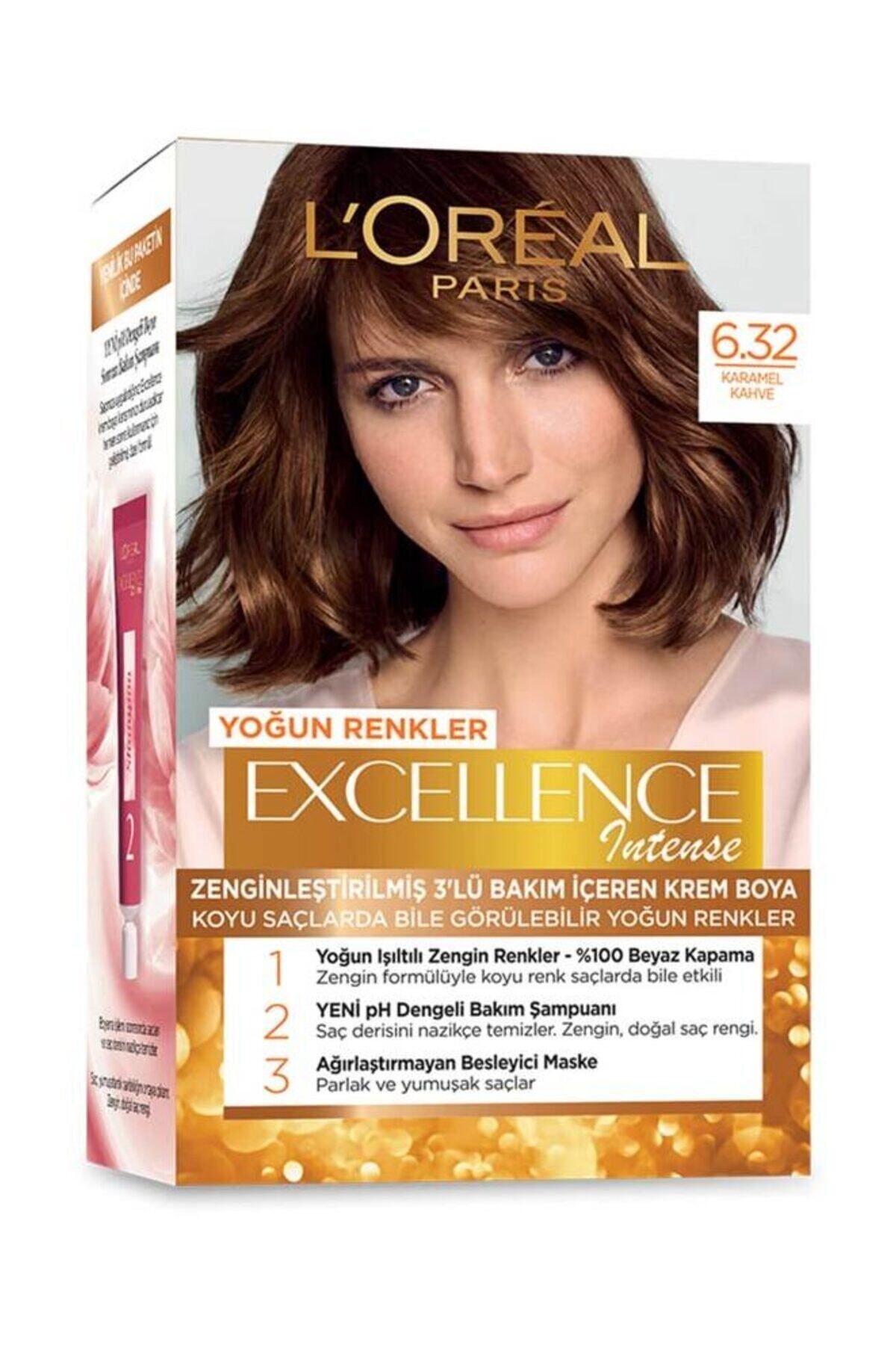 LOREAL PARİS EXCELLENCE INTENSE 6.32 KARAMEL KAHVE-