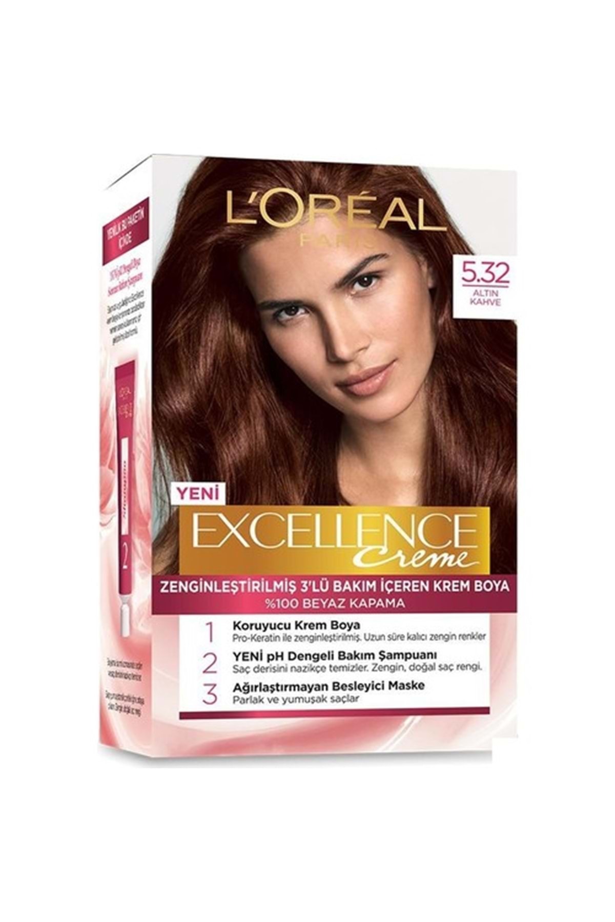 LOREAL EXCELLENCE 5.32 ALTIN KAHVE SAÇ BOYASI-