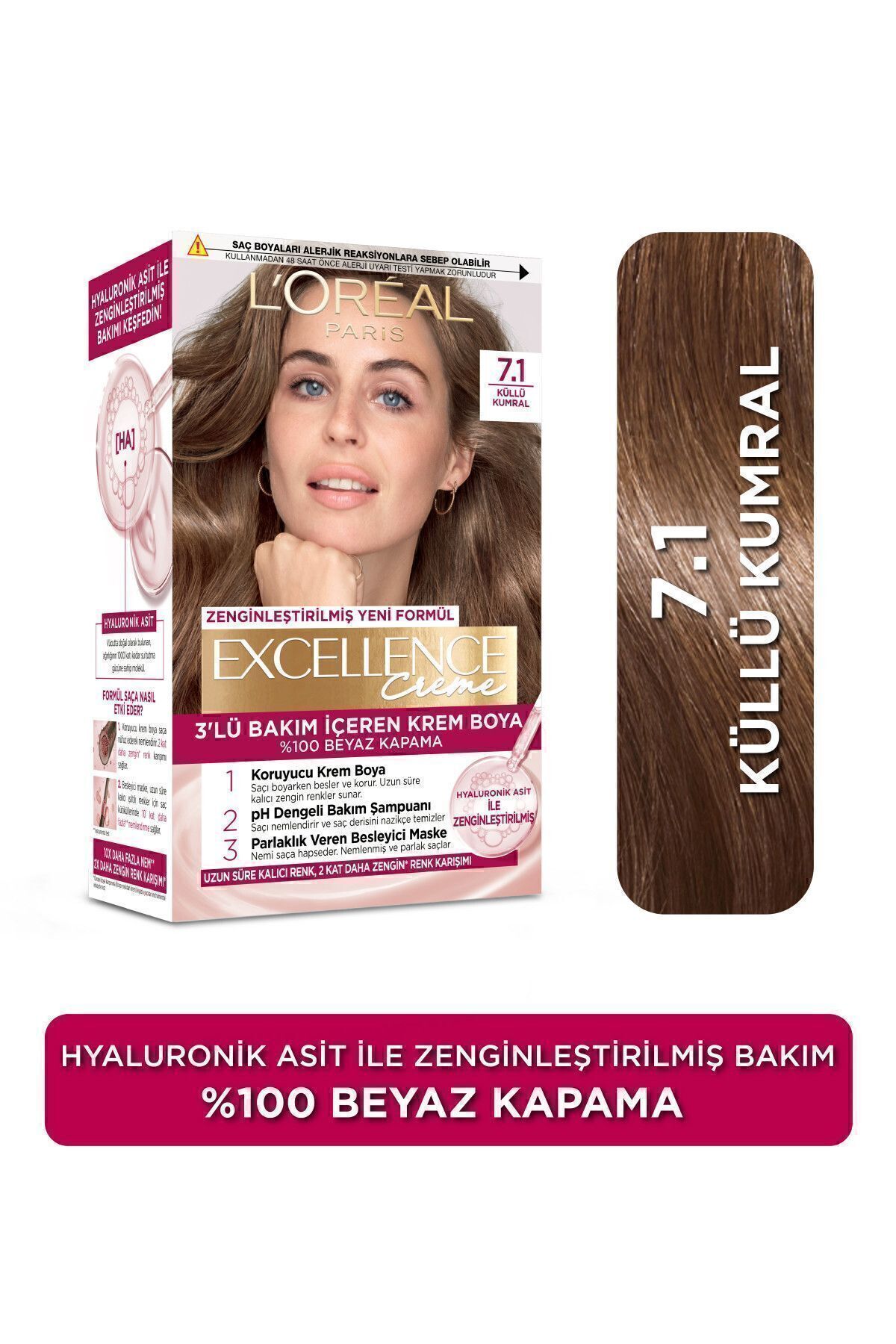 LORÉAL PARİS EXCELLENCE 7.1 CREME SAÇ BOYAKUMRAL-