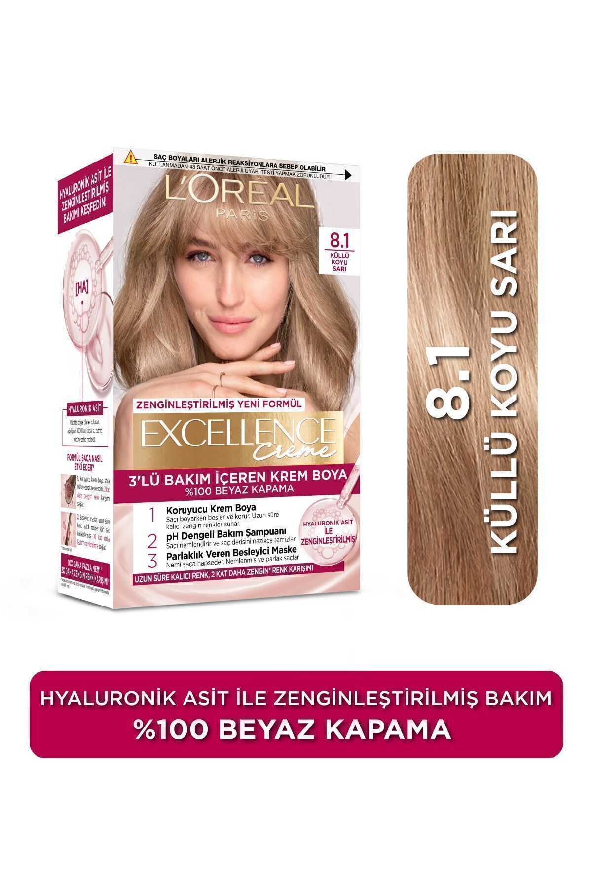 LORÉAL PARİS EXCELLENCE 8.1 CREME SAÇBYA KOYU SAR-