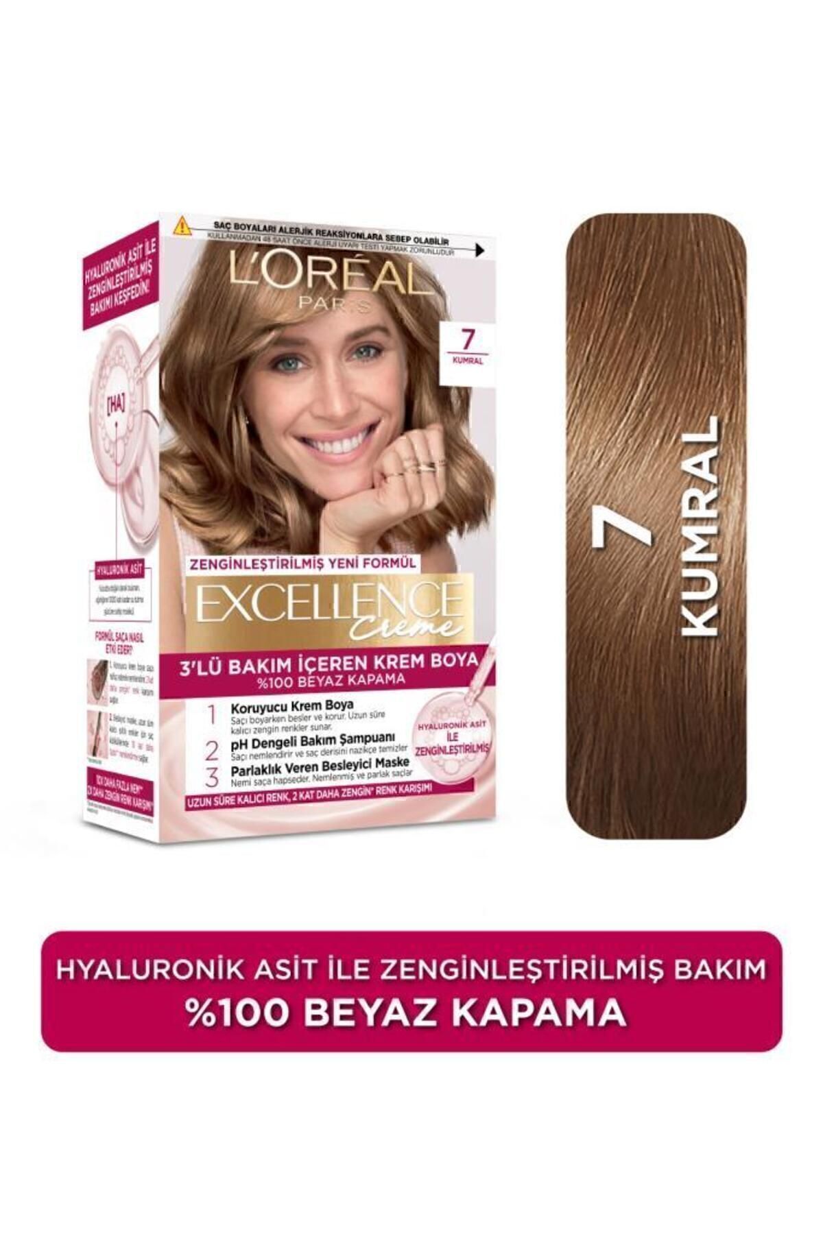 LOREAL PARİS EXCELLENCE 7 CREME KUMRAL SAÇ BOYAS-