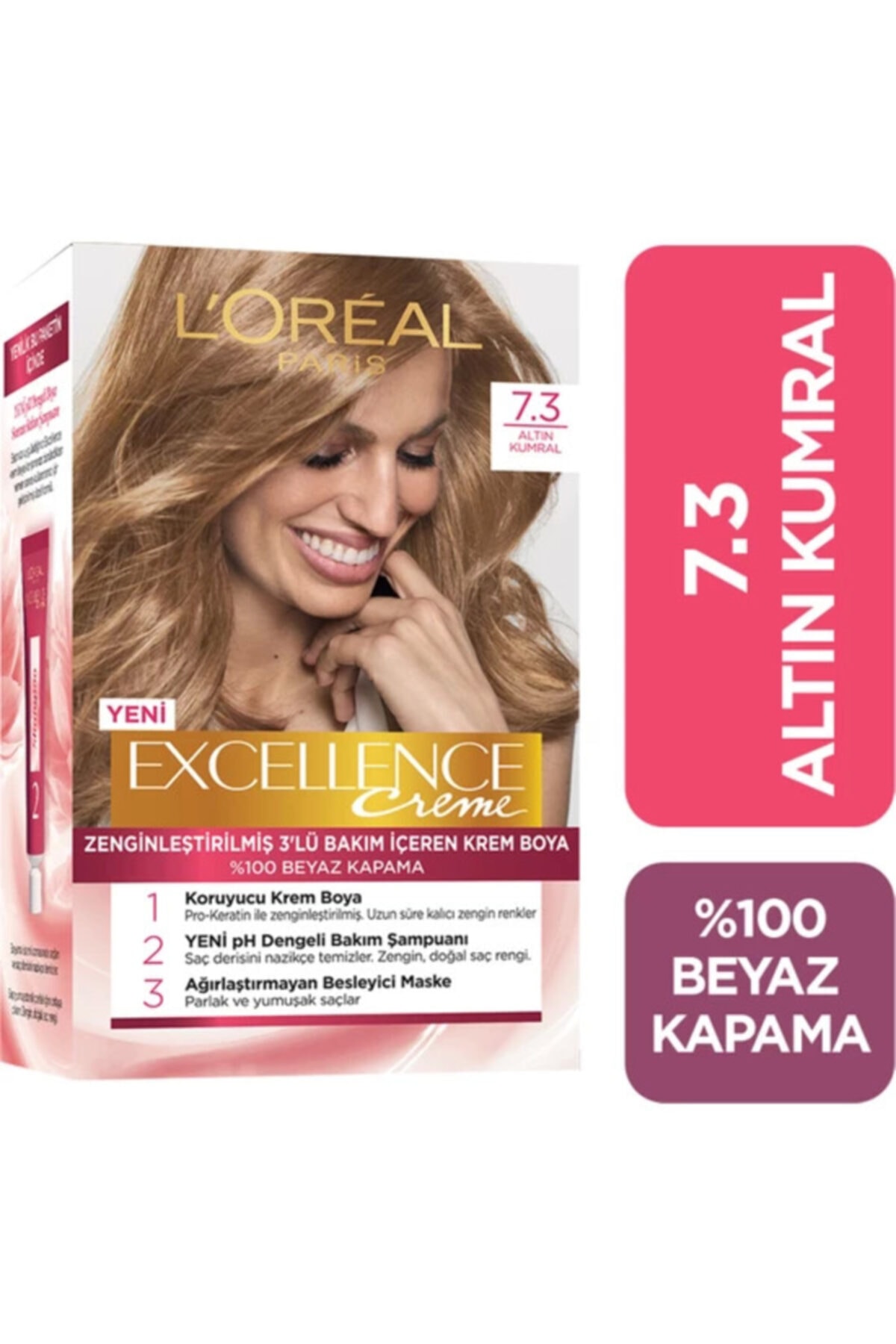 LOREAL PARİS EXCELLENCE 7.3 CREME KUMRAL DORE-