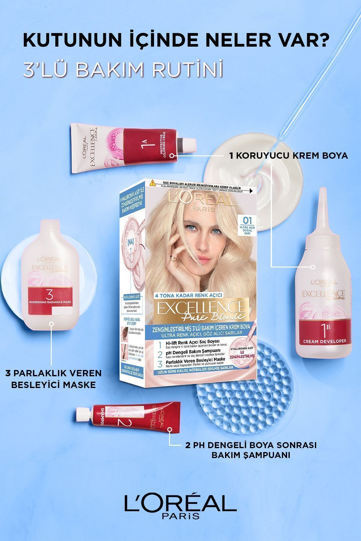 LOREAL PARİS EXCELLENCE BL SUP 03 CREME ULTRA-