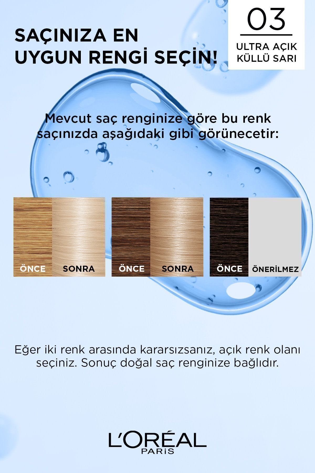 LOREAL PARİS EXCELLENCE BL SUP 03 CREME ULTRA-