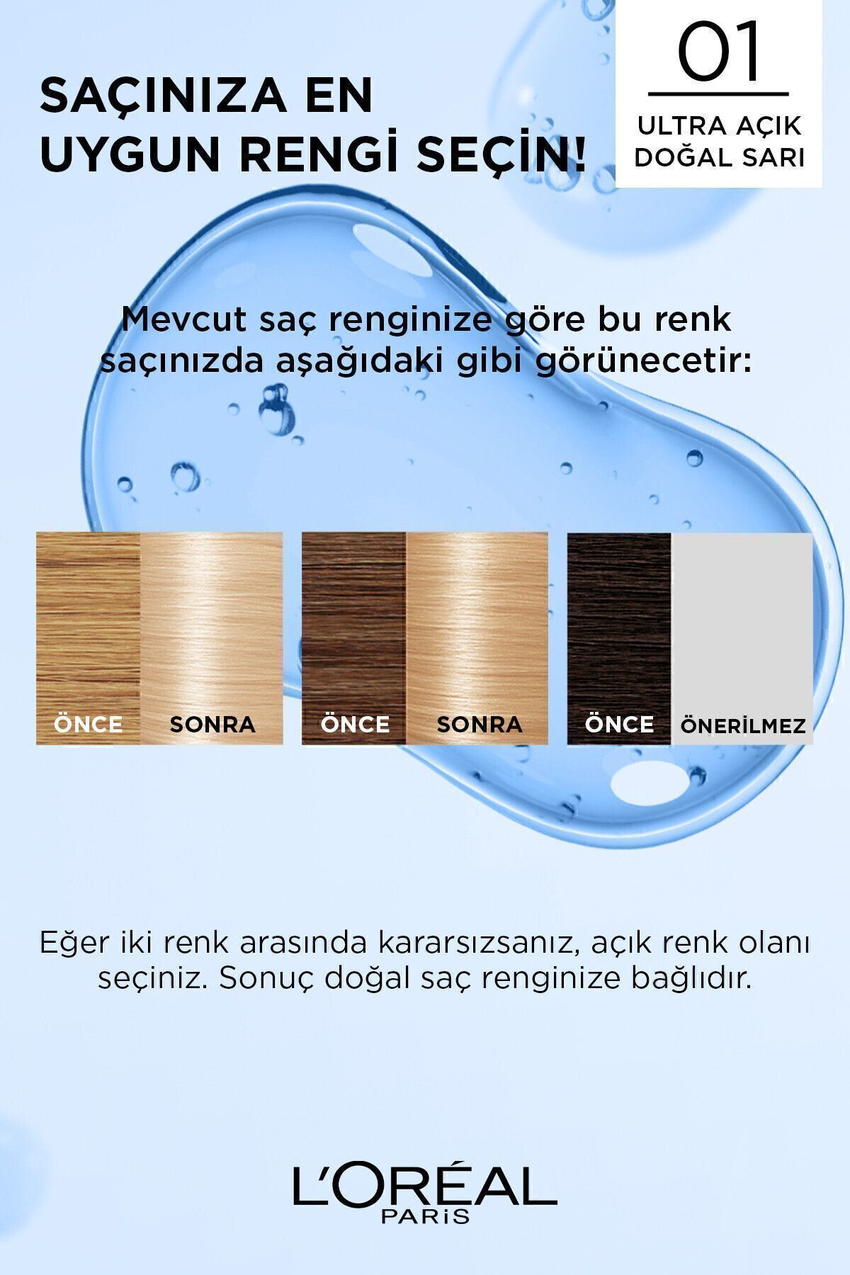 LORÉAL PARİS EXCELLENCE BL SUP 01 CREME SAÇ BOYA-