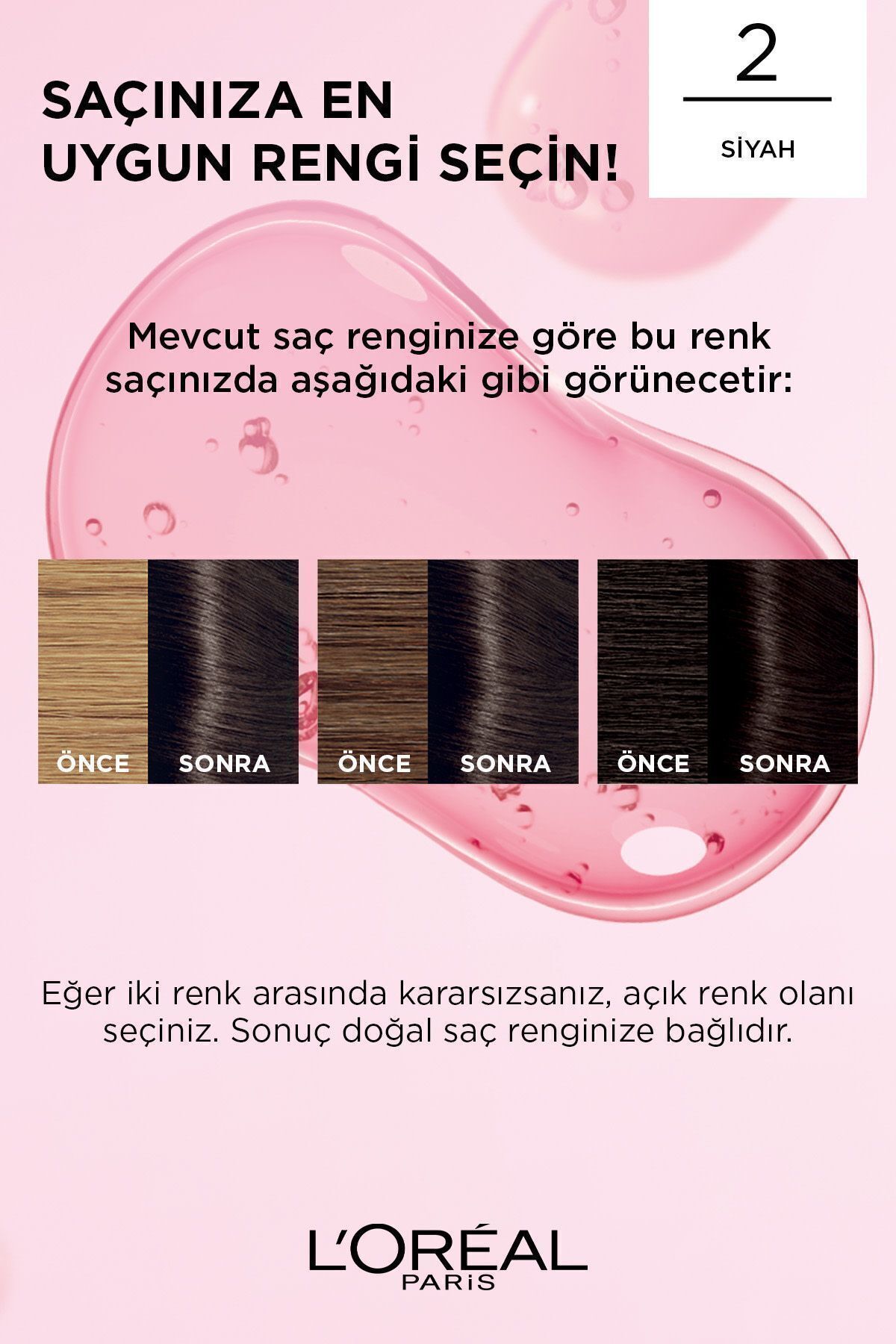 LOREAL PARİS EXCELLENCE 2 SİYAH SET SAÇ BOYASI-