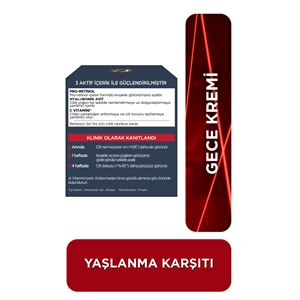 LOREAL PARİS YAŞLANMA KARŞITI GECE KREMİ 50 ML-