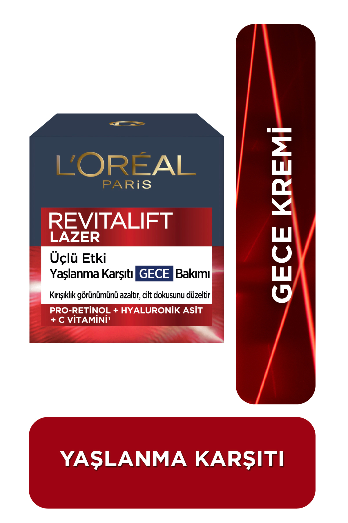 LOREAL PARİS YAŞLANMA KARŞITI GECE KREMİ 50 ML-