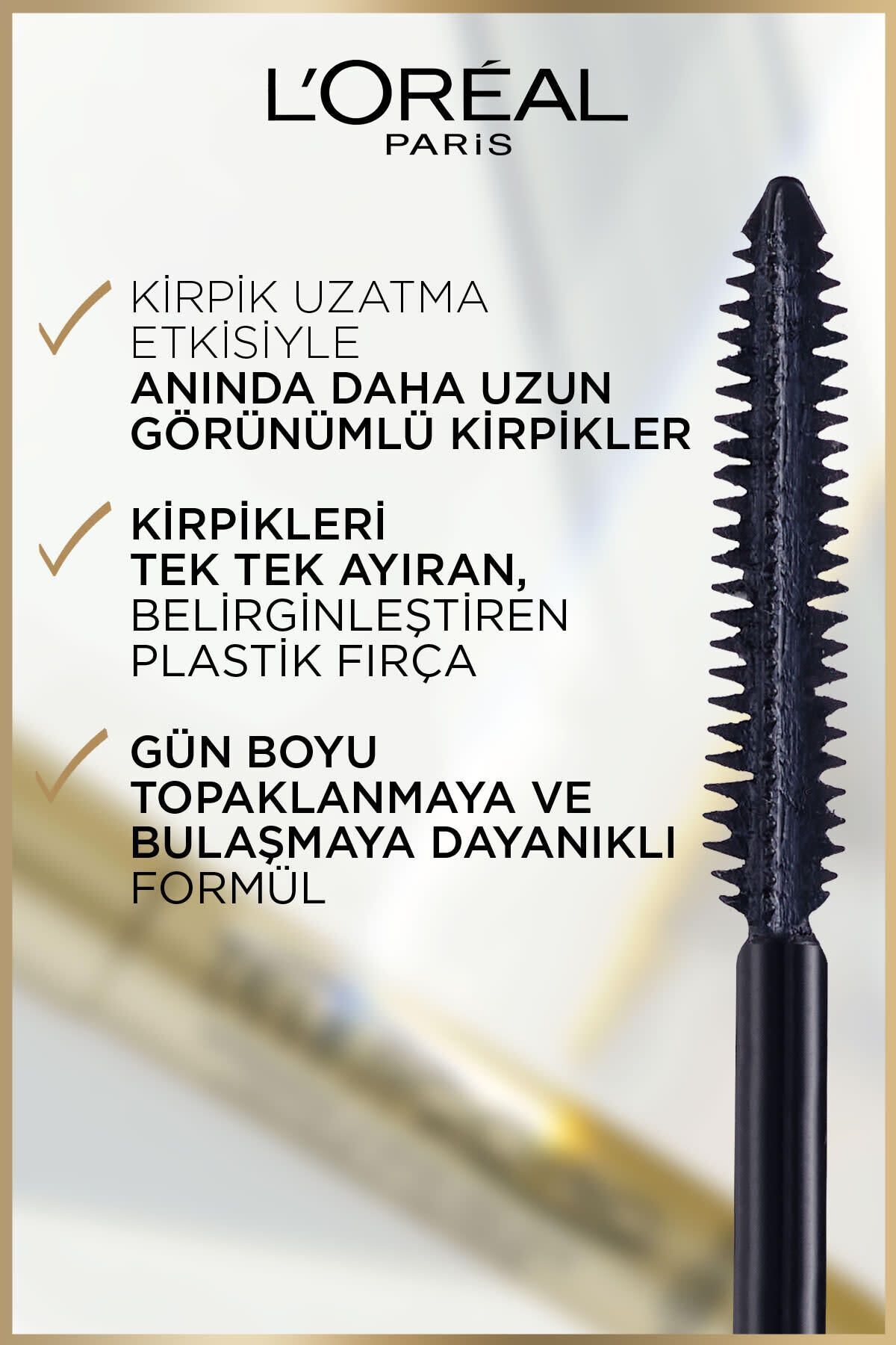 LOREAL PARİS SİYAH TELESCOPİC MASKARA-
