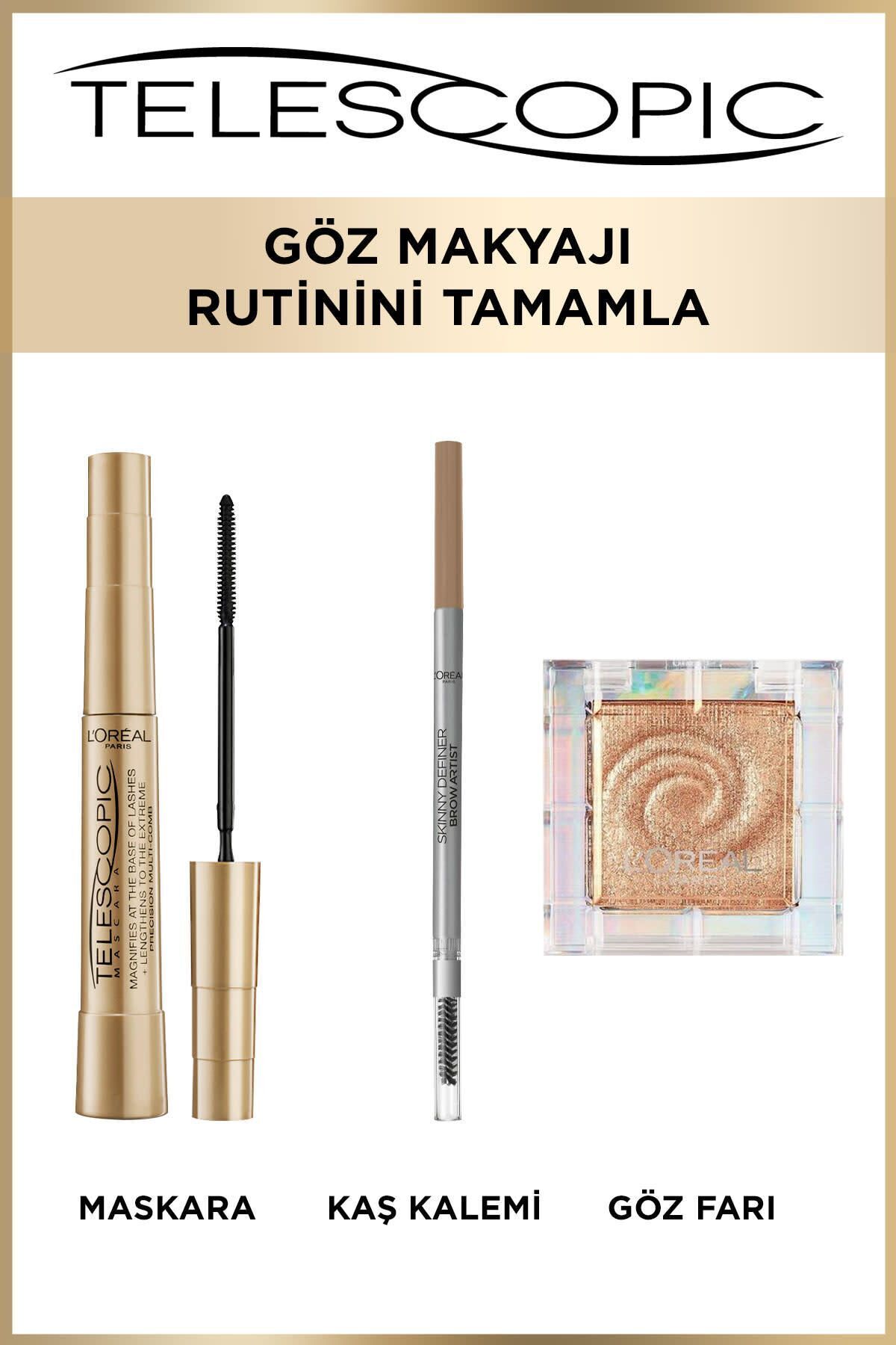 LOREAL PARİS SİYAH TELESCOPİC MASKARA-