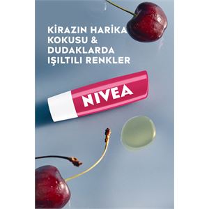 NİVEA LİP CARE KİRAZ İÇERİKLİ DUDAK BAKIM KREMİ 4,8GR-