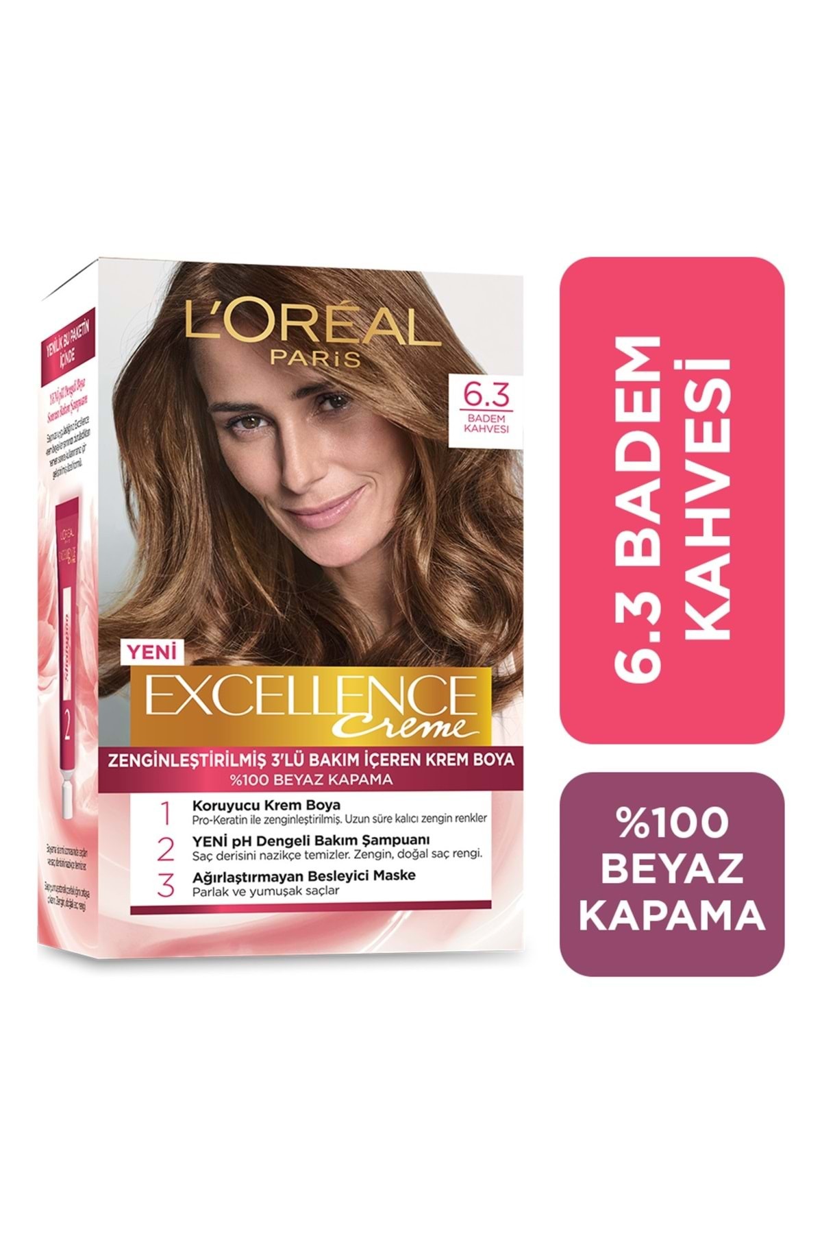LOREAL PARİS EXCELLENCE 6/3 BADEM KAHVESİ SAÇ BOYASI-