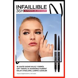 LOREAL PARİS INFAİLLABLE  JEL GÖZ KALEMİ  SİYAH-