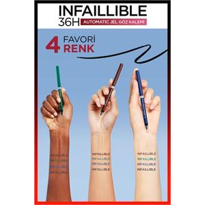 LOREAL PARİS INFAİLLABLE  JEL GÖZ KALEMİ  SİYAH-