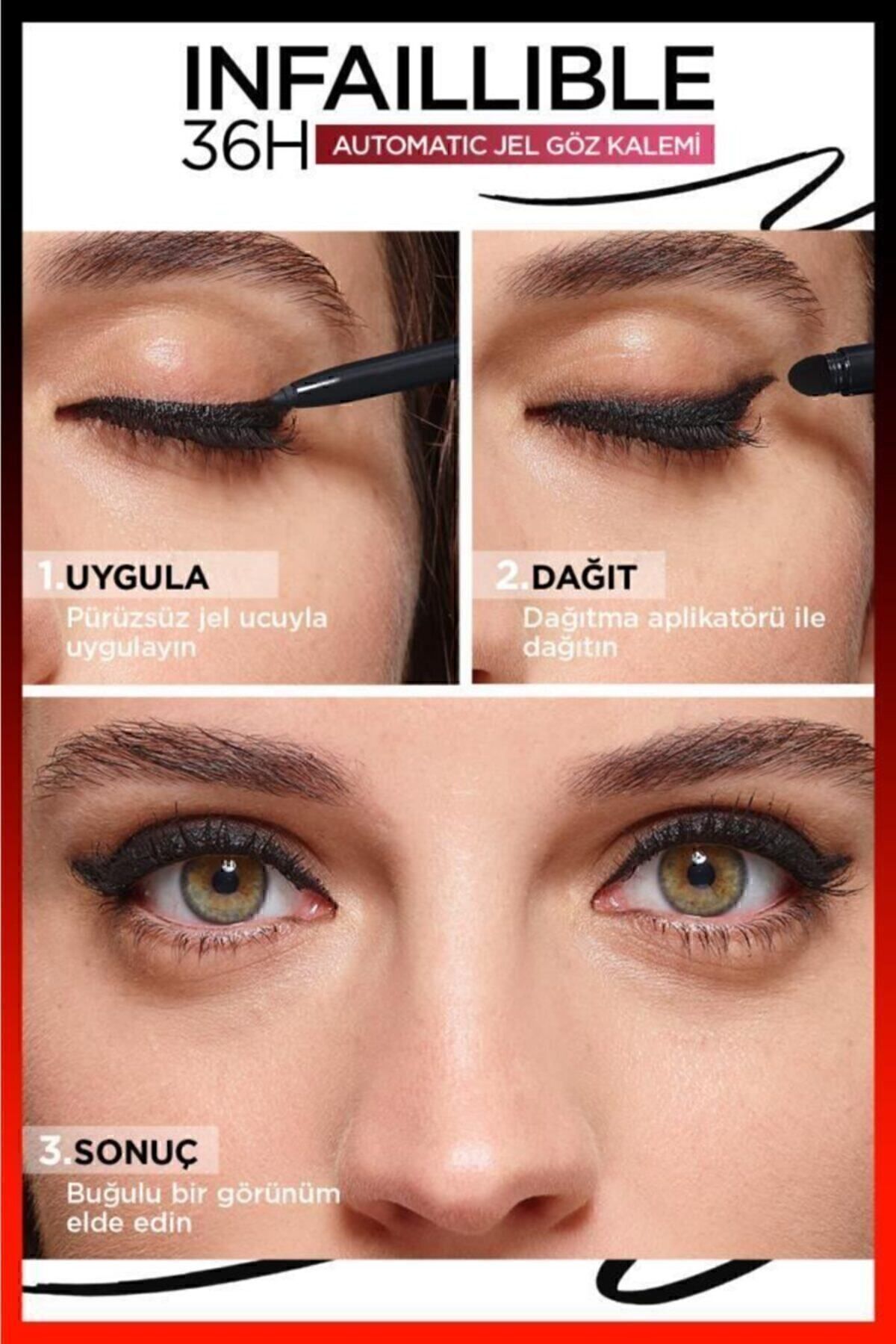 LOREAL PARİS INFAİLLABLE JEL GÖZ KALEMİ KAHVERENGİ-