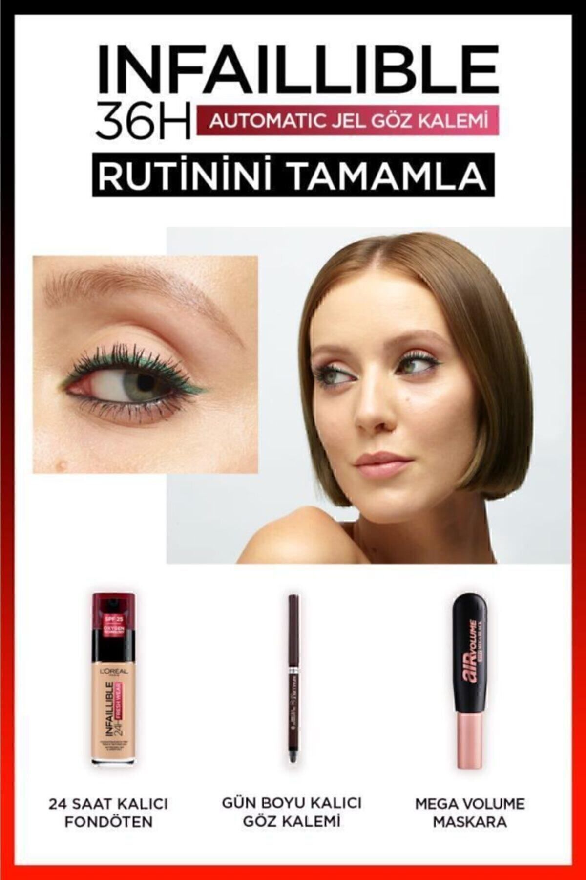 LOREAL PARİS INFAİLLABLE JEL GÖZ KALEMİ KAHVERENGİ-