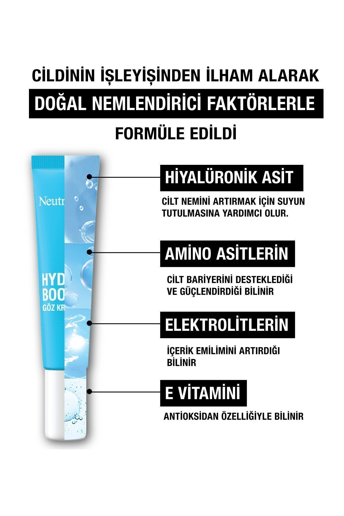 HYDRO BOOST YORGUNLUK KARŞITI GÖZ KREMİ 15 ML-
