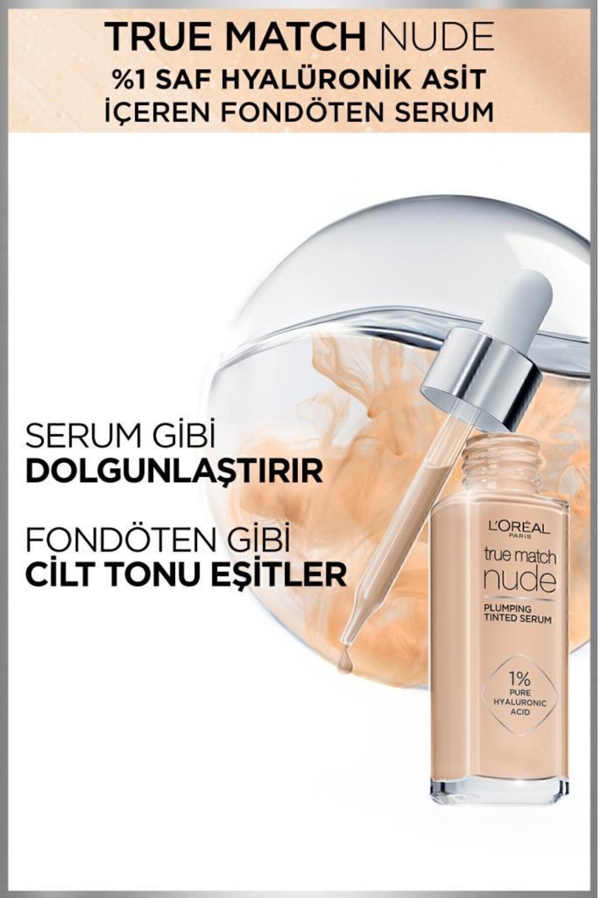 LORÉAL PARİS TRUE MATCH NUDE SERM FNDTN 0.5-2 VERY LİGHT-