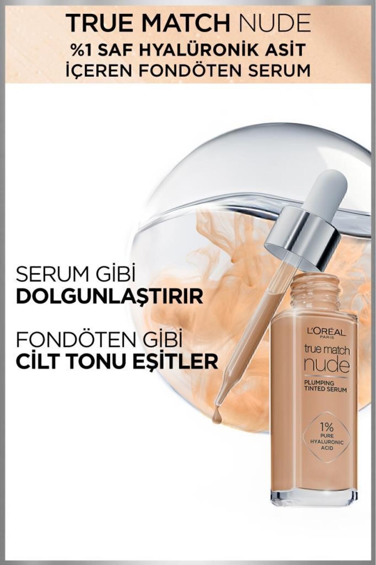 LORÉAL PARİS TRUE MATCH NUDE SERM FNDÖTN 3-4 LİGHT MEDİUM-