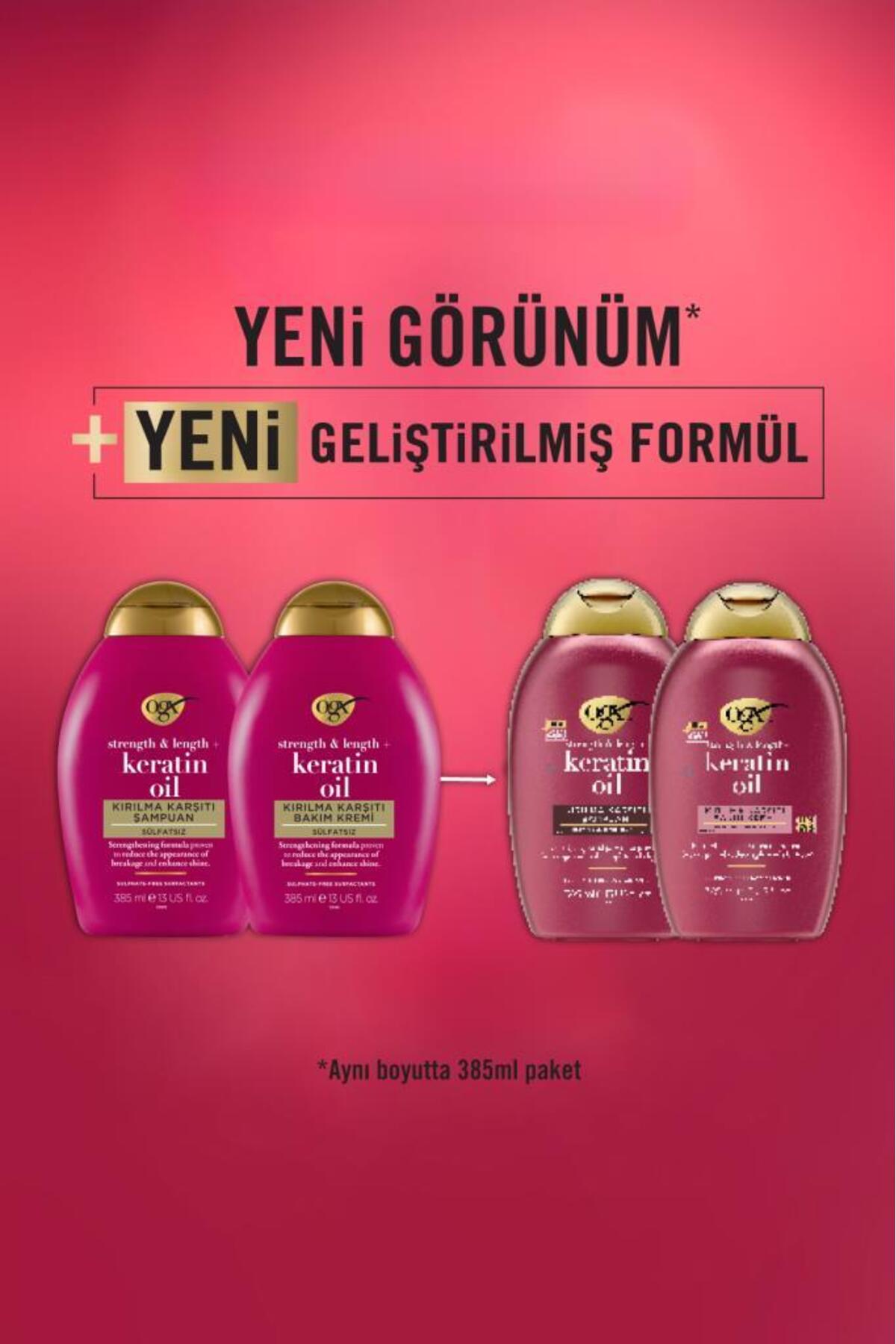 Kırılma Karşıtı Keratin Oil Bakım şampuan 385ml-