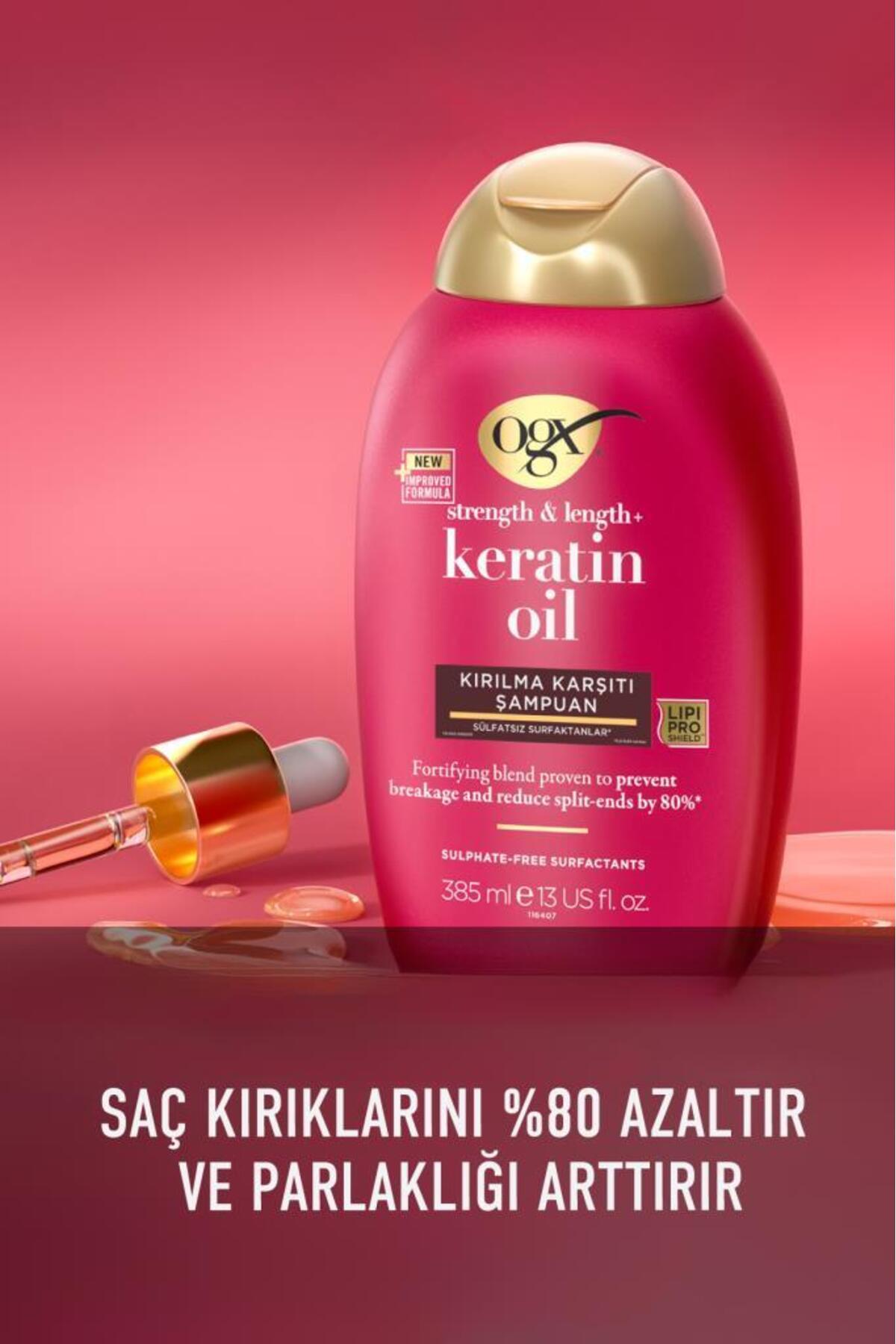 Kırılma Karşıtı Keratin Oil Bakım şampuan 385ml-