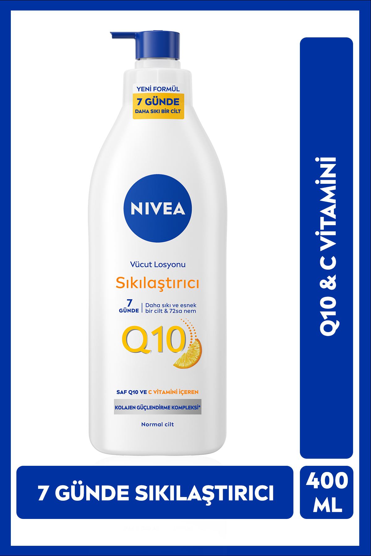 NIVEA NBODY Q10 SIKILAŞTIRICI LOSYON PMP 400 ML-