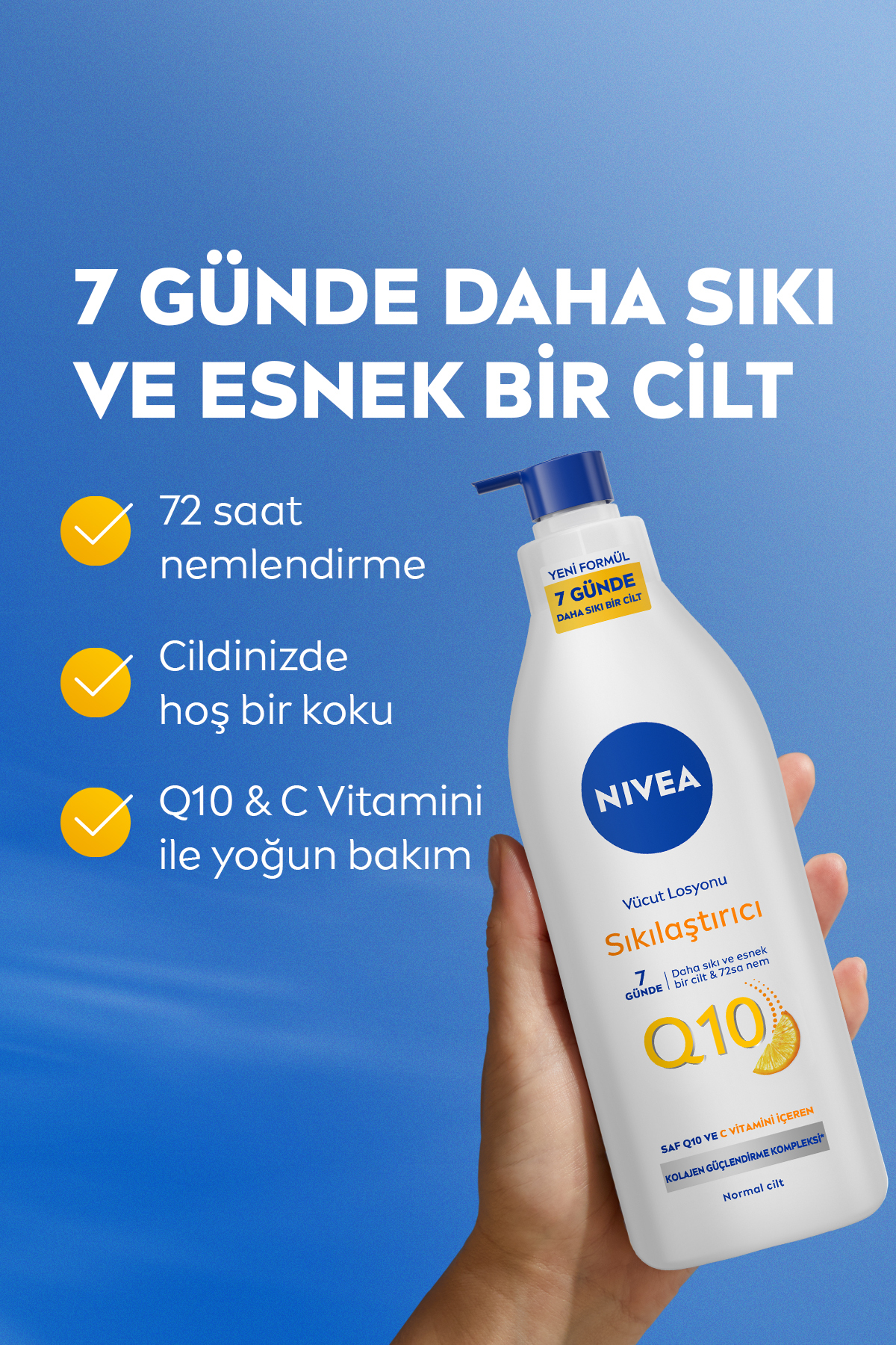 NIVEA NBODY Q10 SIKILAŞTIRICI LOSYON PMP 400 ML-