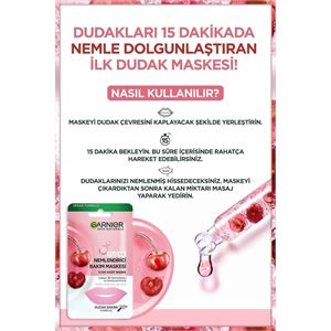 GARNİER DUDAK NEMLENDİRİCİ BAKIM MASKESİ-
