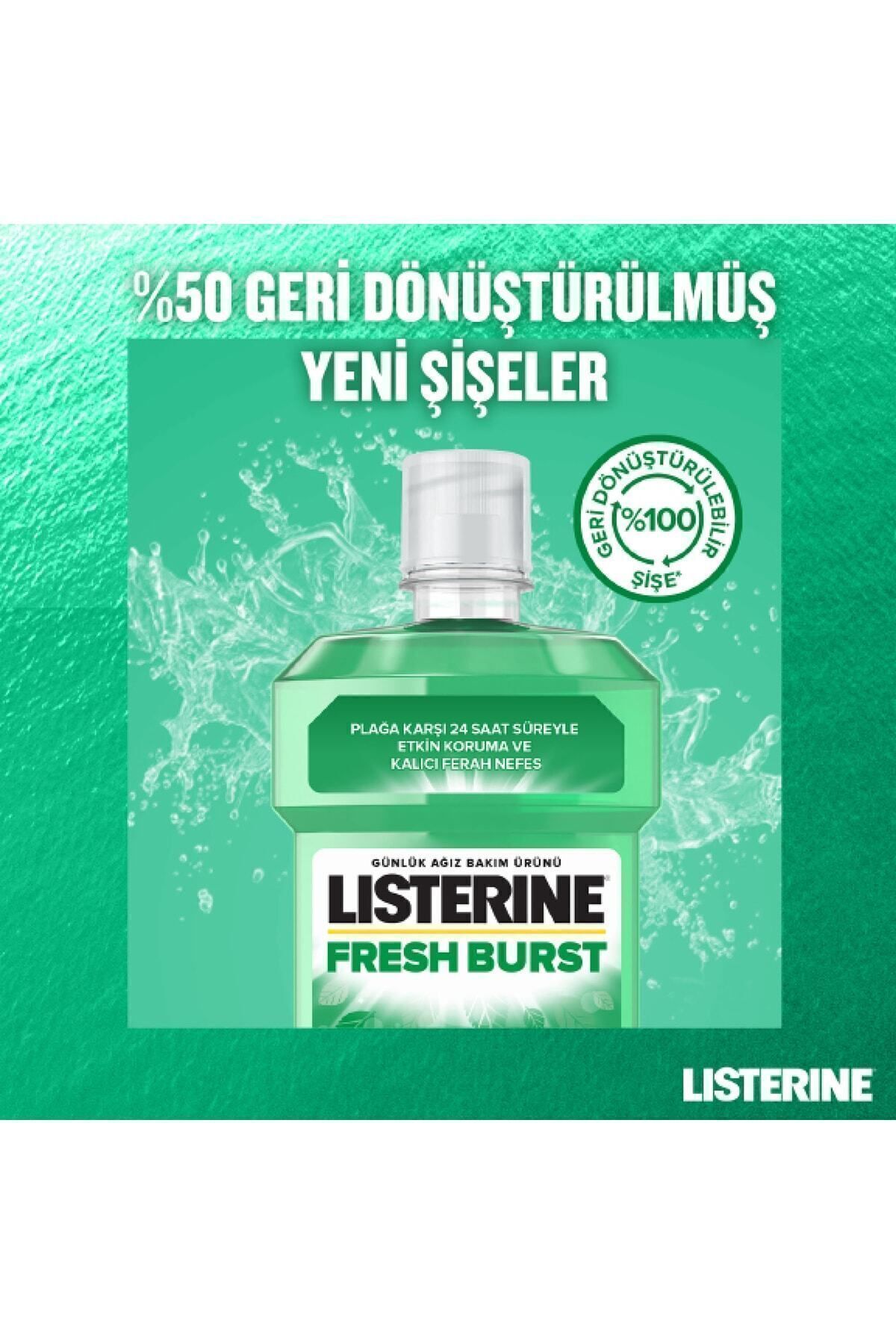 LİSTERİNEFRESH BURST AĞIZ BAKIM SUYU 500 ML-
