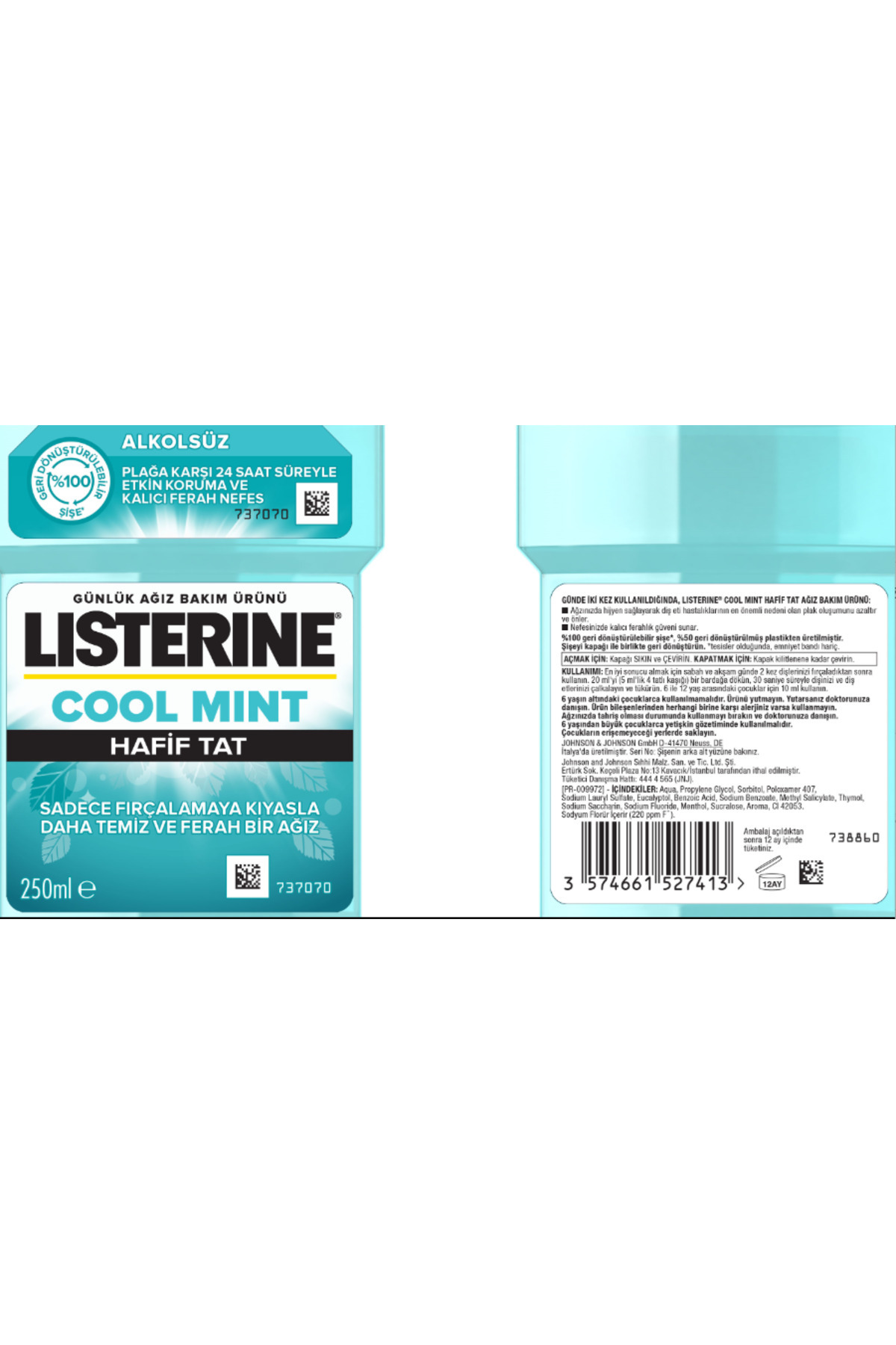 ListerineCoolmint Hafif Tat 250 ml-