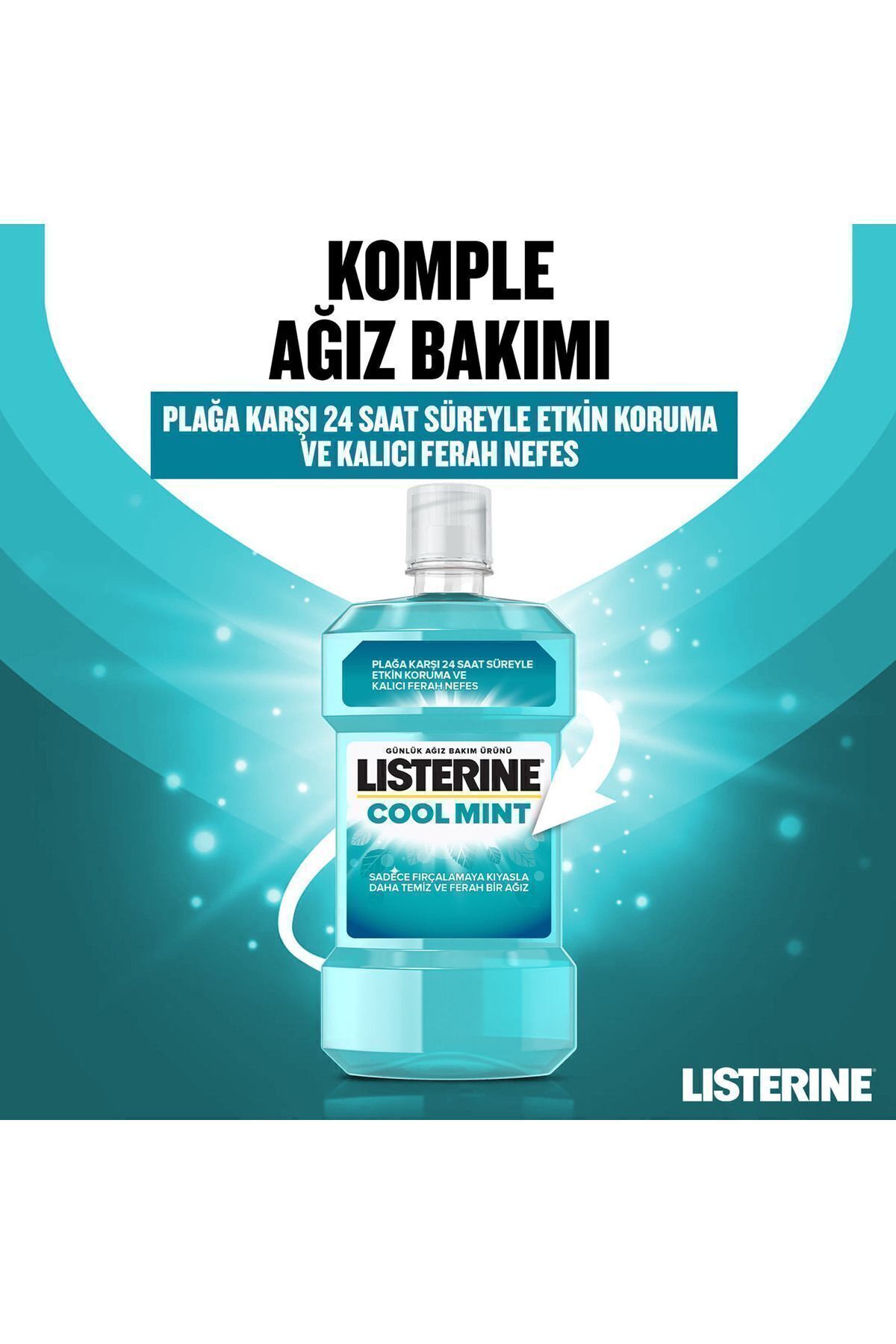 LİSTERİNE COOLMİNT AĞIZ BAKIM SUYU 500 ML-