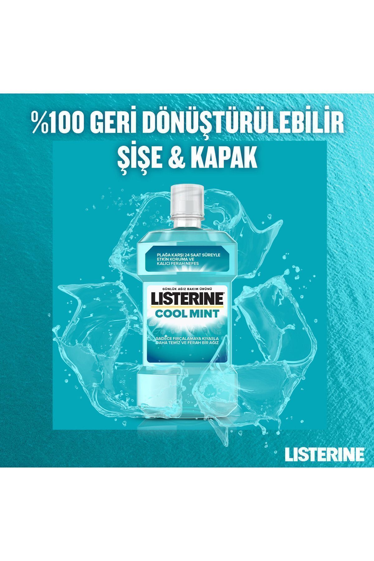 LİSTERİNE COOLMİNT AĞIZ BAKIM SUYU 500 ML-