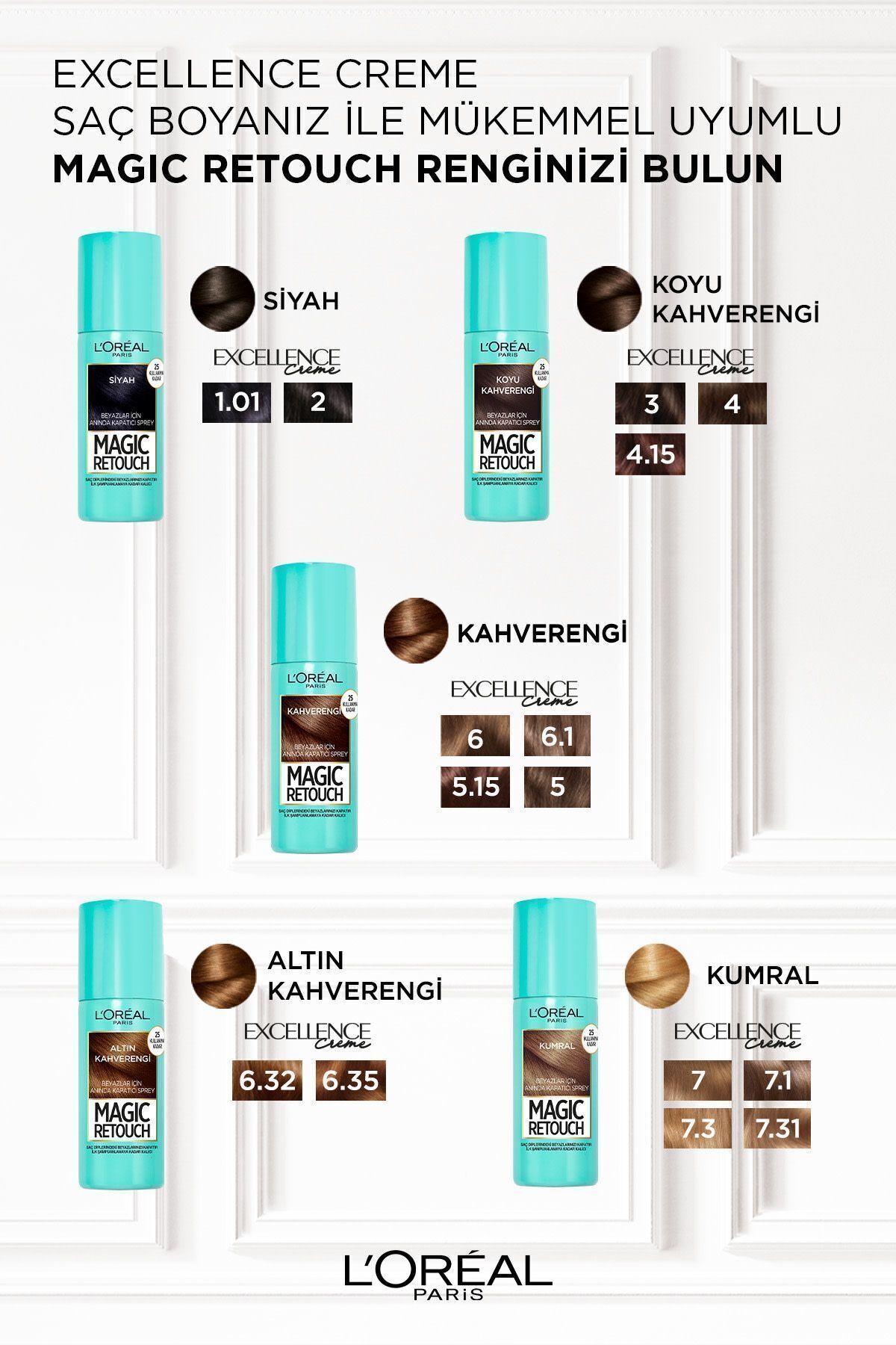 LOREAL MAGIC RETOUCH 2 KOYU KAHVE-