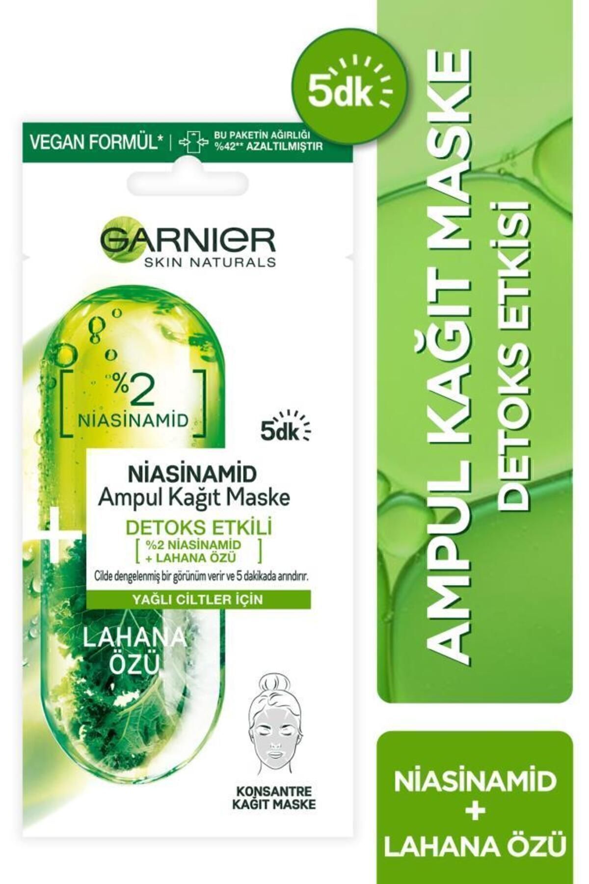 GARNIER AMPUL NIACINAMIDE MASKE-