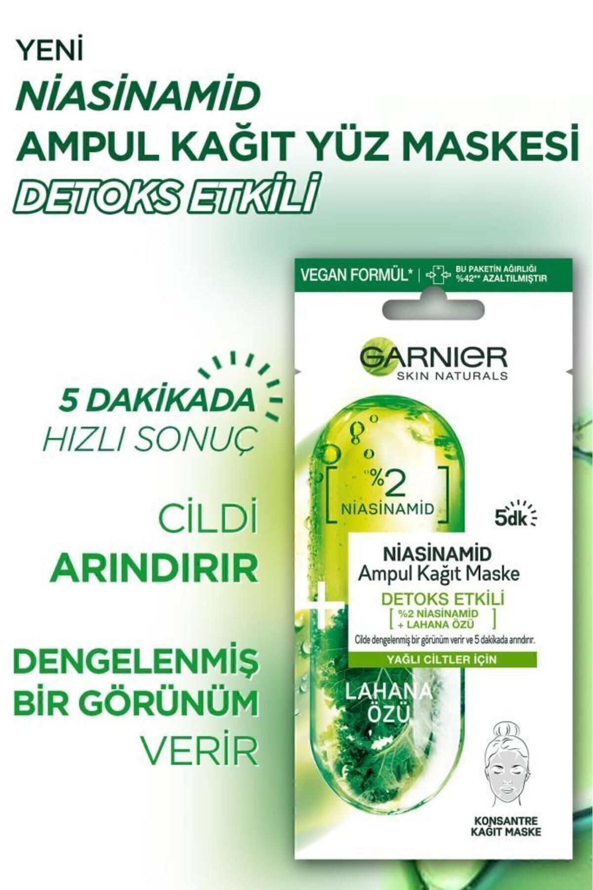 GARNIER AMPUL NIACINAMIDE MASKE-
