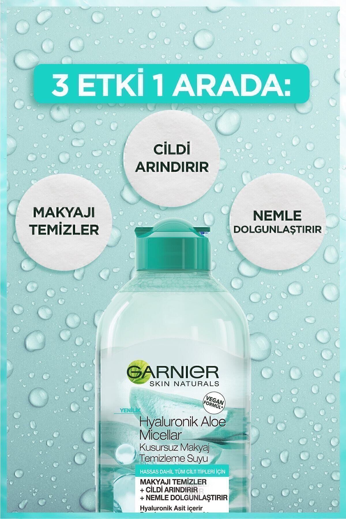GARNIER MICELLAR HYALURONİK ALOE 400ML-