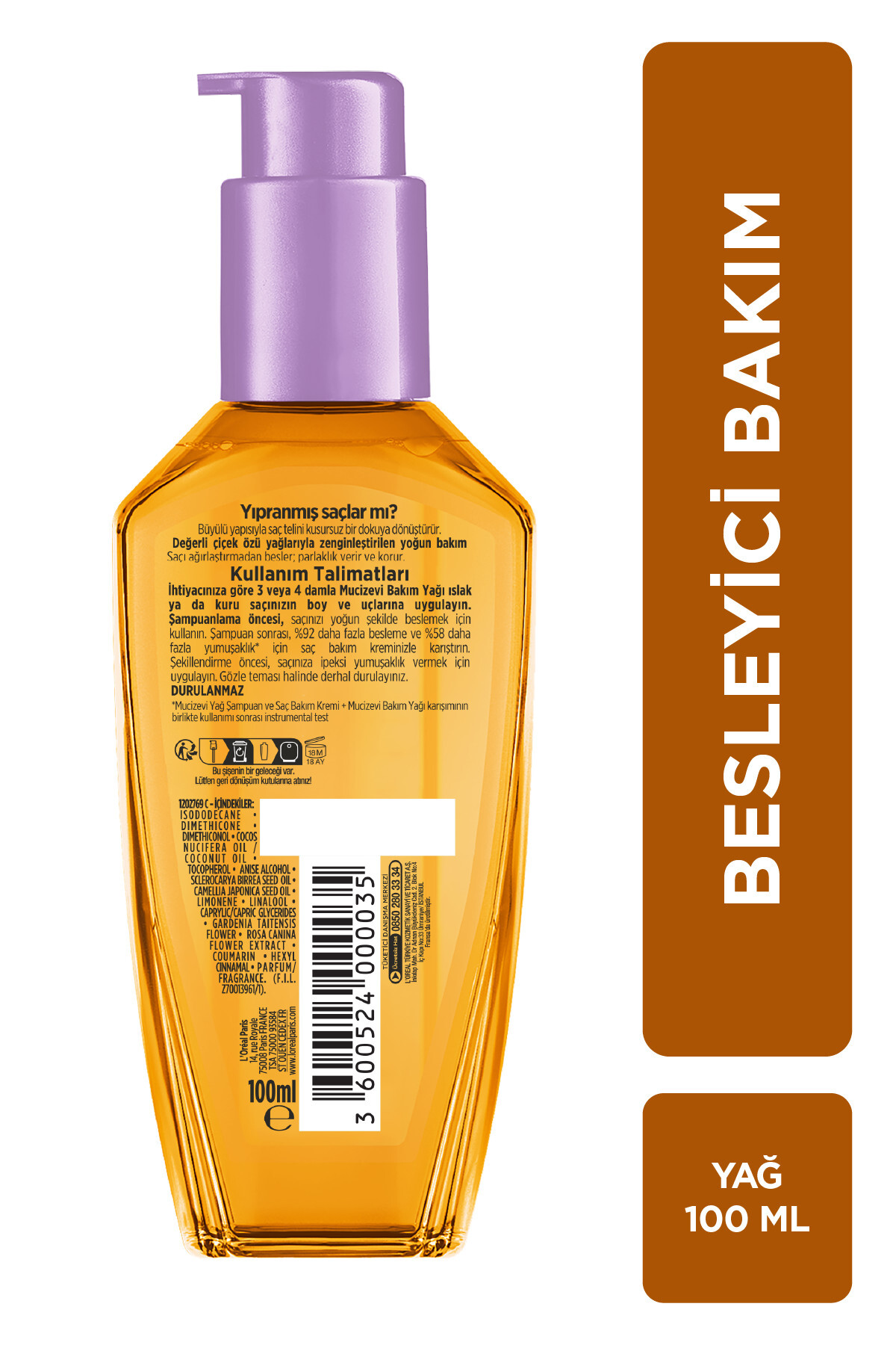 ELSEVE EXTRA YIPRANMIŞ SAÇLAR İÇİN BAKIM YAĞI 100 ML-
