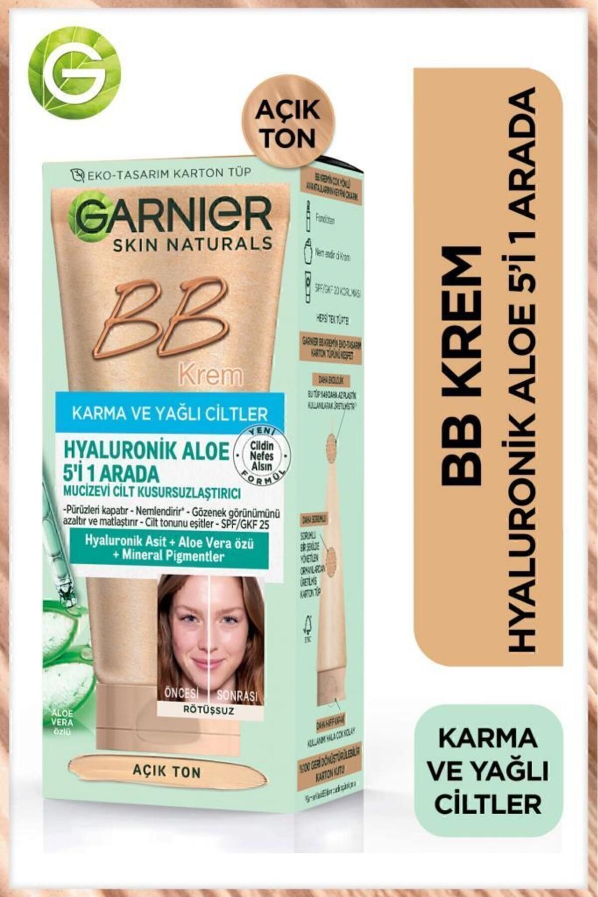 GARNIER BB KREM AÇIK TON YAĞLI CİLT-