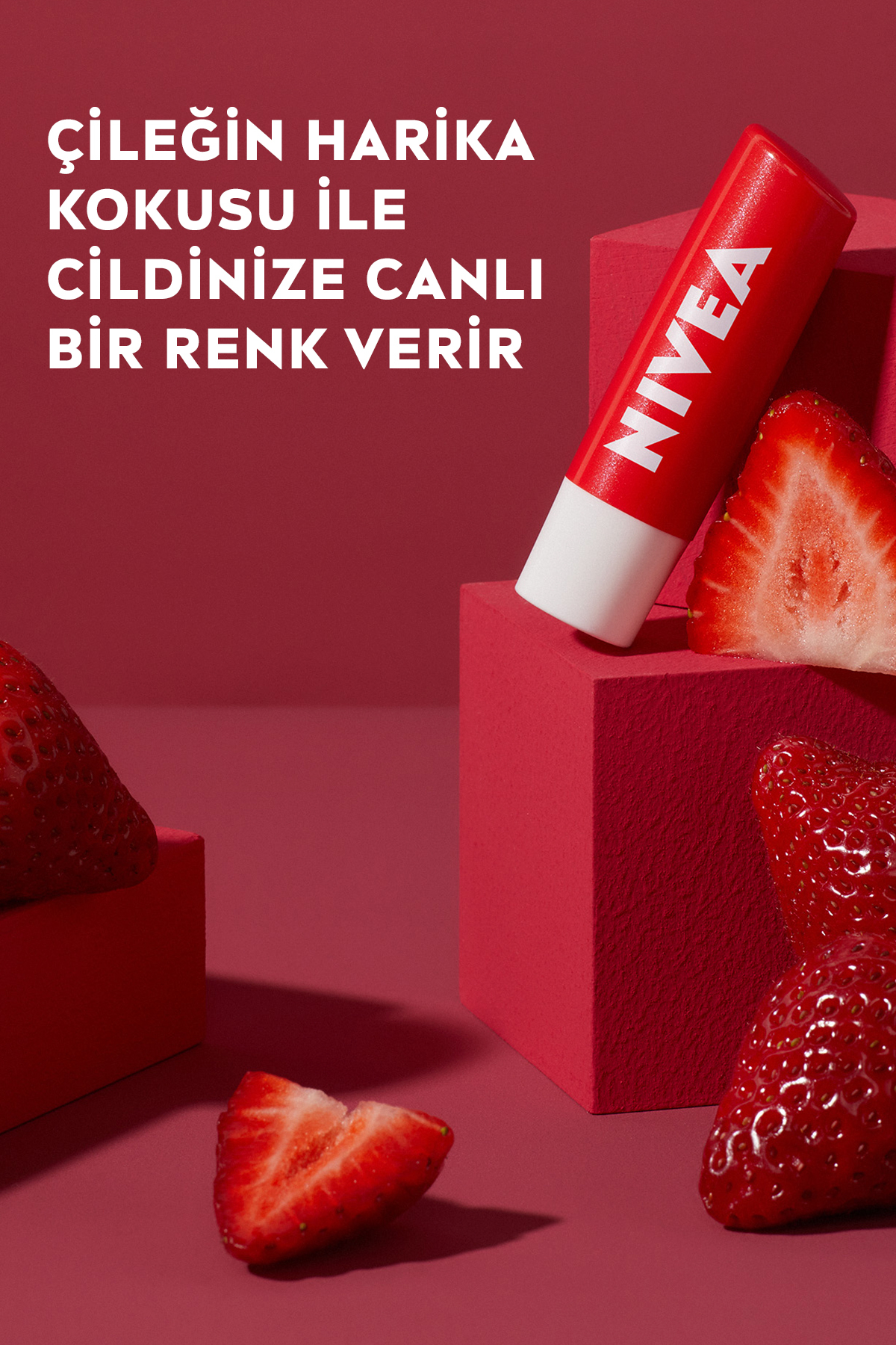 NİVEA FRUİTY SHİNE ÇİLEK DUDAK KORUYUCU-