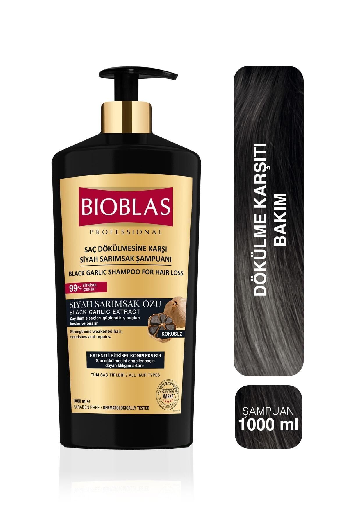 BIOBLAS  SİYAH SARIMSAKLI ŞAMPUAN 1000ML-